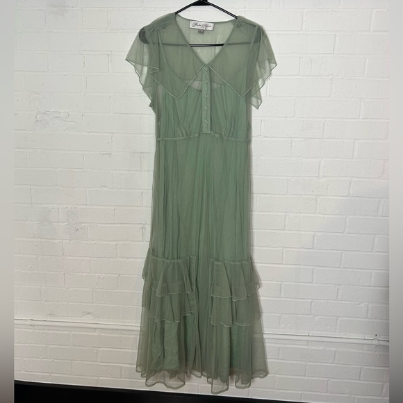 Hopeless Romantic Dresses & Skirts - Hopeless Romantic Tiered Stunning Green Dress